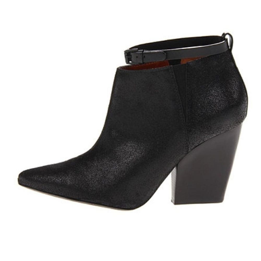 Rebecca Minkoff La Roux‎ Glazed Black Booties 8 M